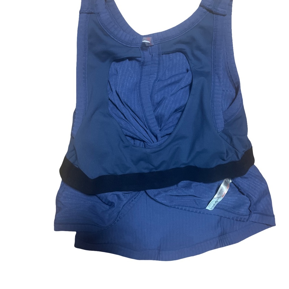 NWOT FP Movement Comeback Crop Tank in Blue Indigo Size Large - Picture 8 of 9
